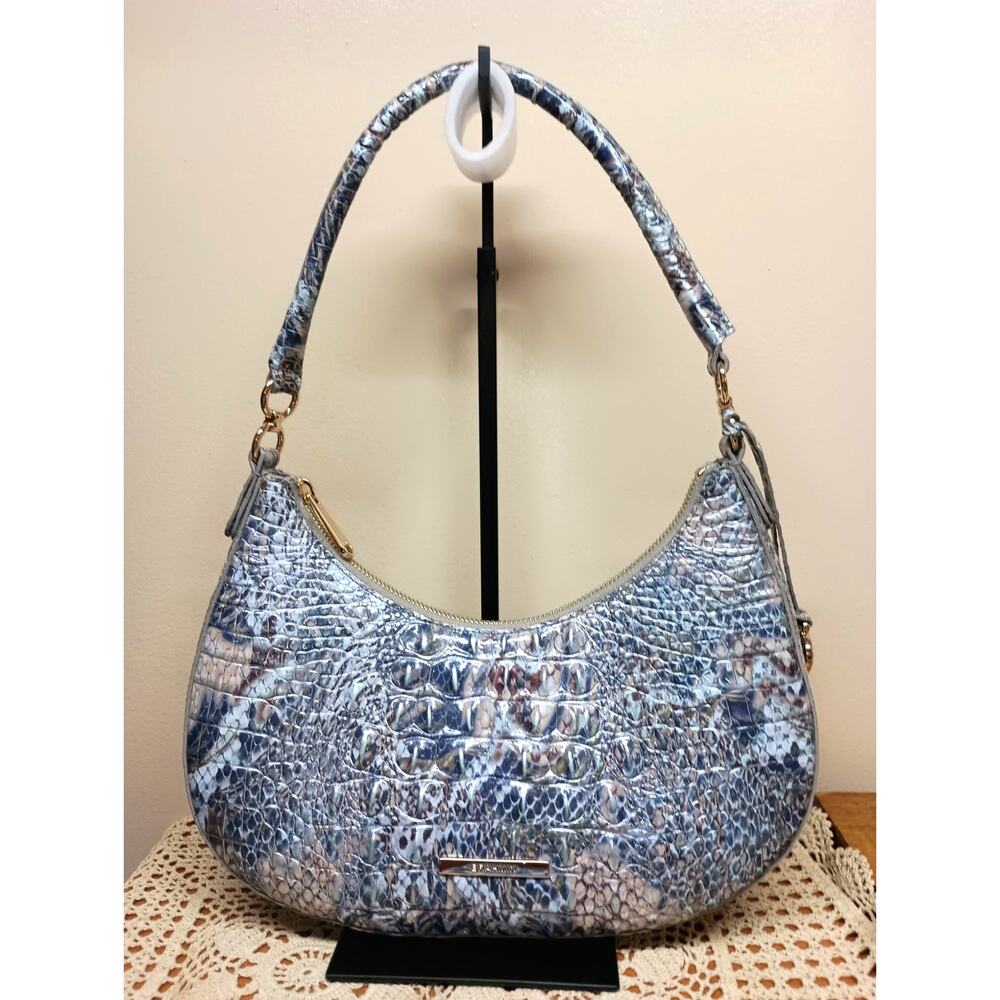 NWOT Brahmin Small Bekka Icy Python
